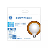 GE Lighting Basic LED 60 Watt Replacement, Soft White, G25 Vanity - Globe Bulbs, 2 Pack-043168548113-LR-348659-1-LR eShop