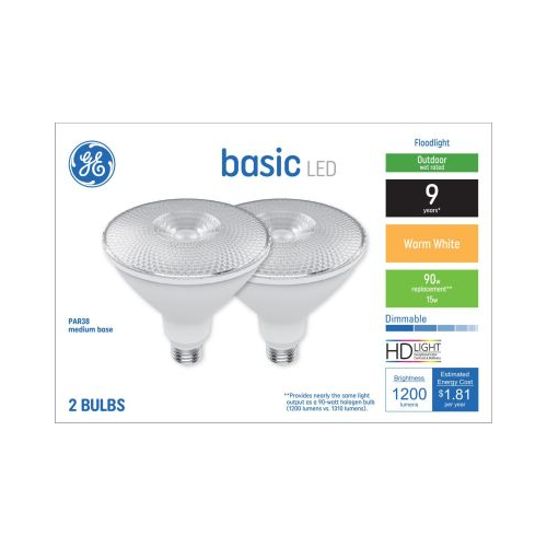 GE Lighting Basic LED Outdoor Wet Rated Floodlight, 90w, Warm White, 2 pack-043168469920-LR-349340-1-LR eShop