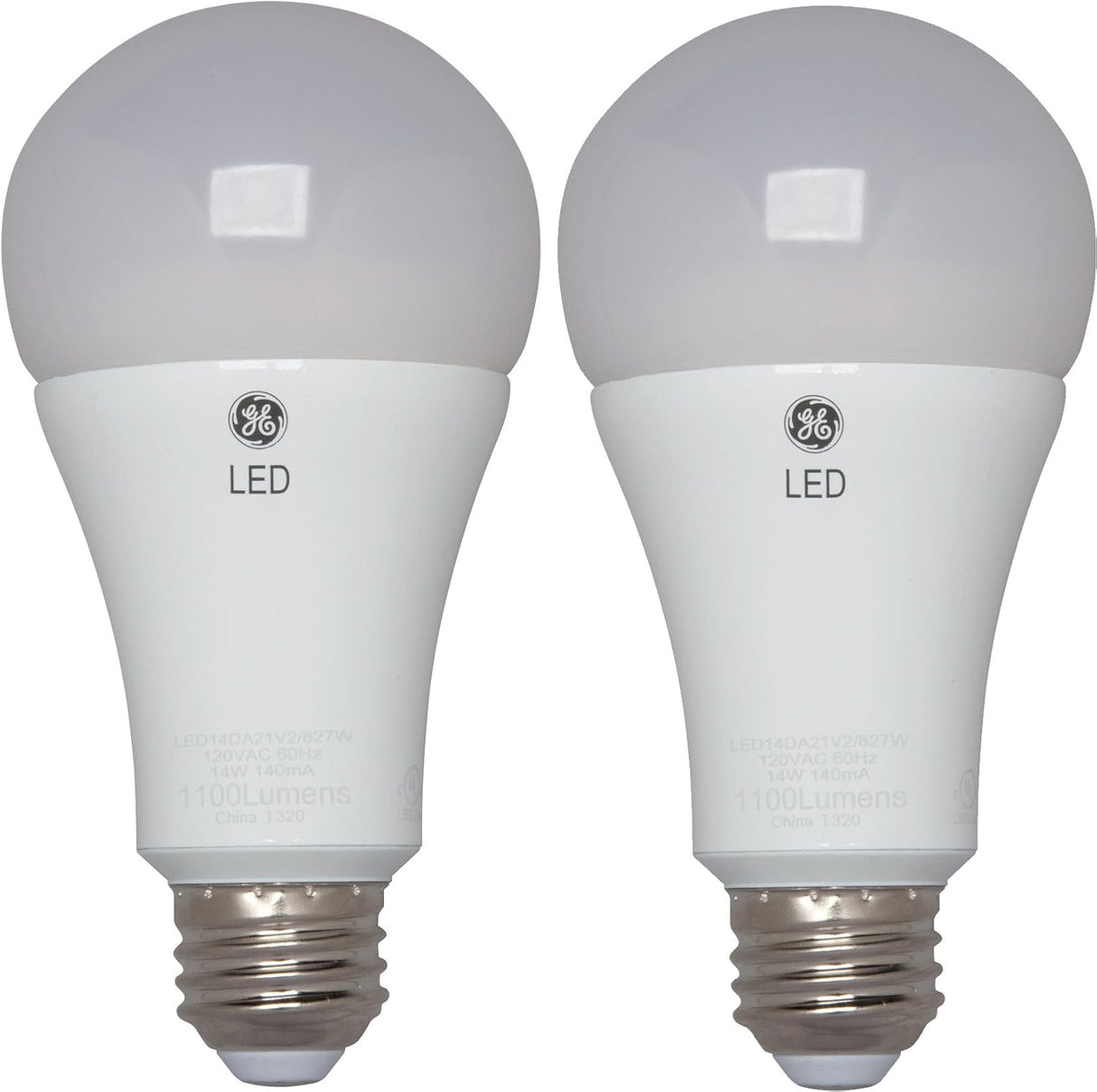 GE Lighting LED A19 Light Bulb with Medium Base, 17-Watt, Daylight, 2-Pack, 2 Count-043168661331-LR-348648-2-LR eShop
