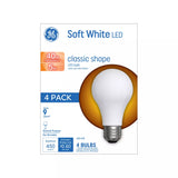 GE Lighting LED Light Bulbs, A19 General Purpose Bulbs, 40 Watt Replacement, Soft White, 4 count-043168991766-LR-321317-1-LR eShop
