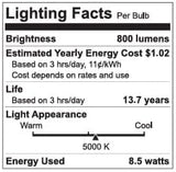 GE Lighting LED Refresh HD Light Bulb, Daylight, A19 Medium Base, 8.5 Watt, 4 pack-043168533782-LR-348640-4-LR eShop