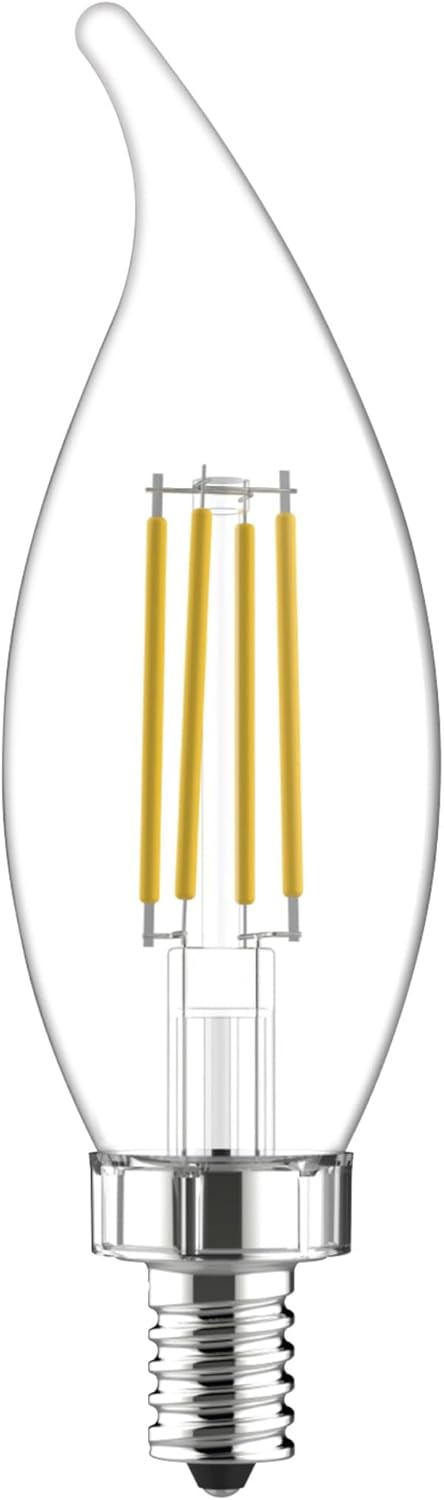 GE Lighting Refresh HD LED Light Bulbs, 60 Watt, Daylight, Decorative Bulbs, Clear, Small Base, 2 Pack-043168317566-LR-348621-2-LR eShop