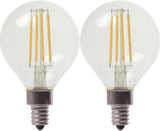 GE Lighting Refresh LED Light Bulbs, 40 Watt, Daylight, G16.5 Globe Bulbs, Small Base, 2 Pack-043168457101-LR-348625-2-LR eShop