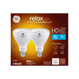 GE Lighting Relax HD BR30 LED Light Bulbs, Indoor Floodlight Bulbs, 65 Watt Replacement, Soft White, 2 Pack-043168543385-LR-348639-1-LR eShop
