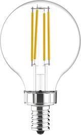 GE Lighting Relax HD G16.5 LED Light Bulbs, Vanity Globe Lights, 40 Watt Replacement, Soft White, 2 pack-043168317559-LR-348624-2-LR eShop