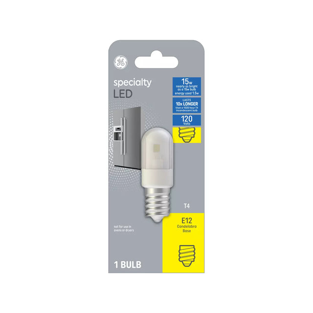 GE Lighting Specialty T4 LED Light Bulb, Appliance Bulb, 15 Watt Replacement, E12 Candelabra Base-043168133708-LR-348671-1-LR eShop