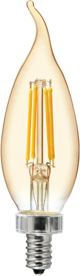 GE Lighting Vintage 60 Watt, Warm candlelight, Medium base (E-26), Dimmable LED Decorative Amber Light Bulb, 2 Pack-043168542357-LR-348630-2-LR eShop