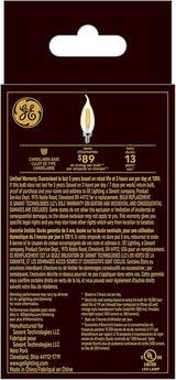 GE Lighting Vintage 60 Watt, Warm candlelight, Medium base (E-26), Dimmable LED Decorative Amber Light Bulb, 2 Pack-043168542357-LR-348630-3-LR eShop