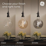 GE Lighting Vintage 60 Watt, Warm candlelight, Medium base (E-26), Dimmable LED Decorative Amber Light Bulb, 2 Pack-043168542357-LR-348630-5-LR eShop
