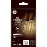 GE Lighting Vintage Edison Style LED Light Bulbs, 60 Watt Warm Candle Light, 2 pack-043168365666-LR-348632-1-LR eShop