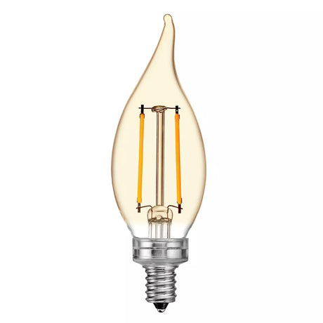 GE Lighting Vintage Style CA11 LED Light Bulbs, Decorative Candle Bulbs, Amber Glass, 40 Watt Replacement-043168542272-LR-348626-2-LR eShop