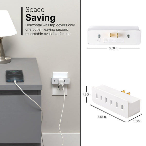 GE Polarized 3-Outlet Wall Tap - White-043180580931-LR-226112-6-LR eShop