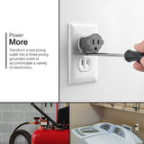 GE Polarized Grounding Outlet Adapter - Gray-043180639875-LR-275931-4-LR eShop