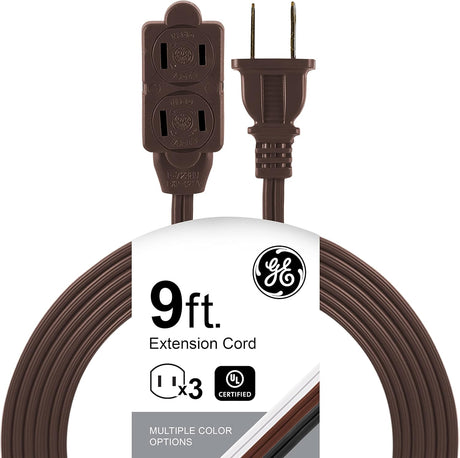 GE Surge Protector with Twist-to-Close Safety Outlets - Brown, 9 feet-043180002228-LR-225880-1-LR eShop