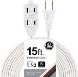 GE Surge Protector with Twist-to-Close Safety Outlets - White, 15 feet-043180002440-LR-225047-1-LR eShop