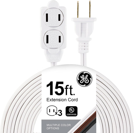 GE Surge Protector with Twist-to-Close Safety Outlets - White, 15 feet-043180002440-LR-225047-1-LR eShop