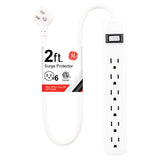 GE Surge Protector with Twist-to-Close Safety Outlets - White, 2 feet-030878336567-LR-316067-1-LR eShop