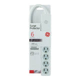 GE Surge Protector with Twist-to-Close Safety Outlets - White, 2 feet-030878336567-LR-316067-4-LR eShop