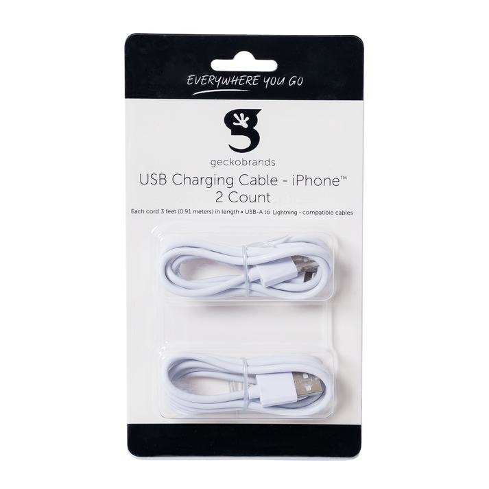 geckobrands USB iPhone Cable, 2 count-810508034441-LR-350500-1-LR eShop