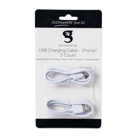 geckobrands USB iPhone Cable, 2 count-810508034441-LR-350500-1-LR eShop