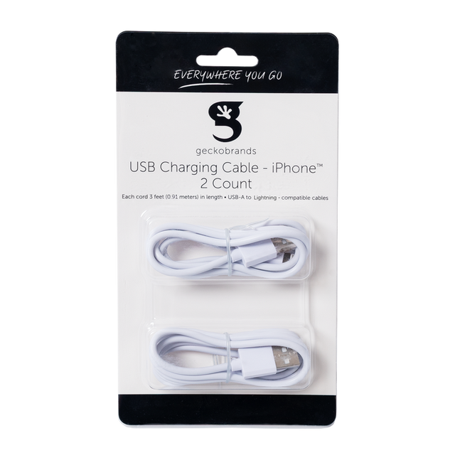 geckobrands USB iPhone Cable, 2 count-810508034441-LR-350500-1-LR eShop