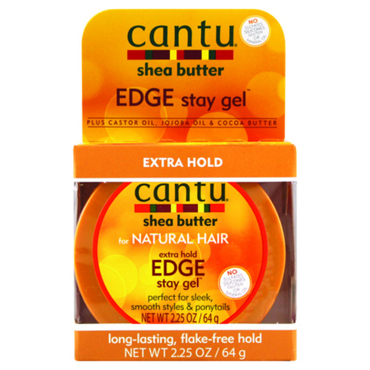 Cantu Extra Hold Edge Stay Gel 2.25 Fl Oz