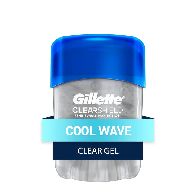 Gillette Antiperspirant and Deodorant Clear Gel for Men - Cool Wave, 0.5 oz-037000008071-LR-351321-1-LR eShop