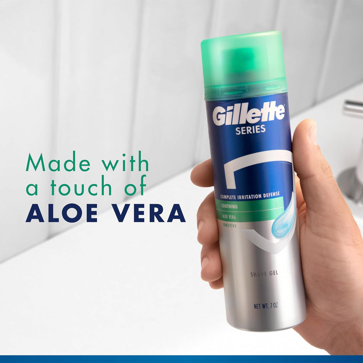 Gillette Series Soothing Shaving Gel for Men with Aloe Vera, 2.5 oz-047400130920-LR-145913-3-LR eShop