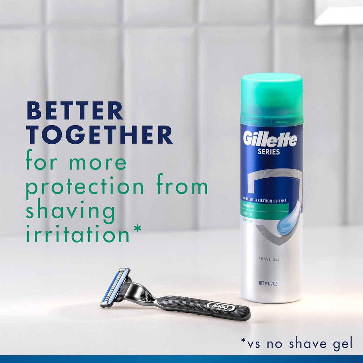 Gillette Series Soothing Shaving Gel for Men with Aloe Vera, 2.5 oz-047400130920-LR-145913-4-LR eShop