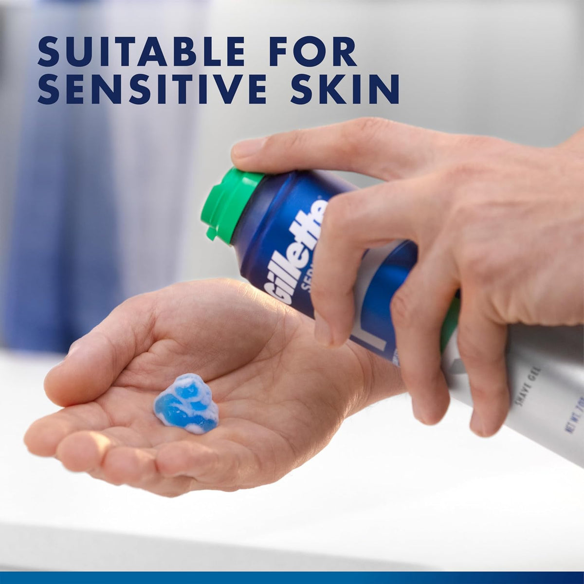 Gillette Series Soothing Shaving Gel for Men with Aloe Vera, 2.5 oz-047400130920-LR-145913-5-LR eShop