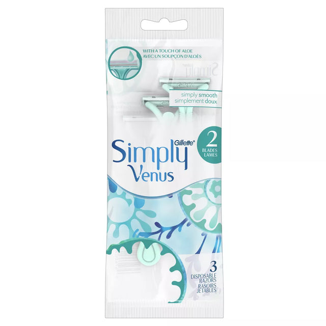 Gillette Simply Venus Woman 2 Blades Disposable Razor, 3 count-047400670082-LR-361438-1-LR eShop