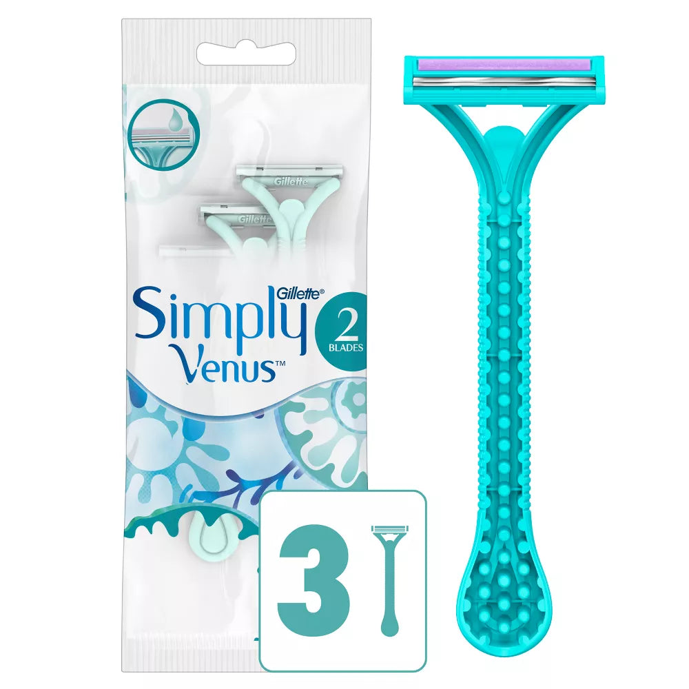 Gillette Simply Venus Woman 2 Blades Disposable Razor, 3 count-047400670082-LR-361438-2-LR eShop