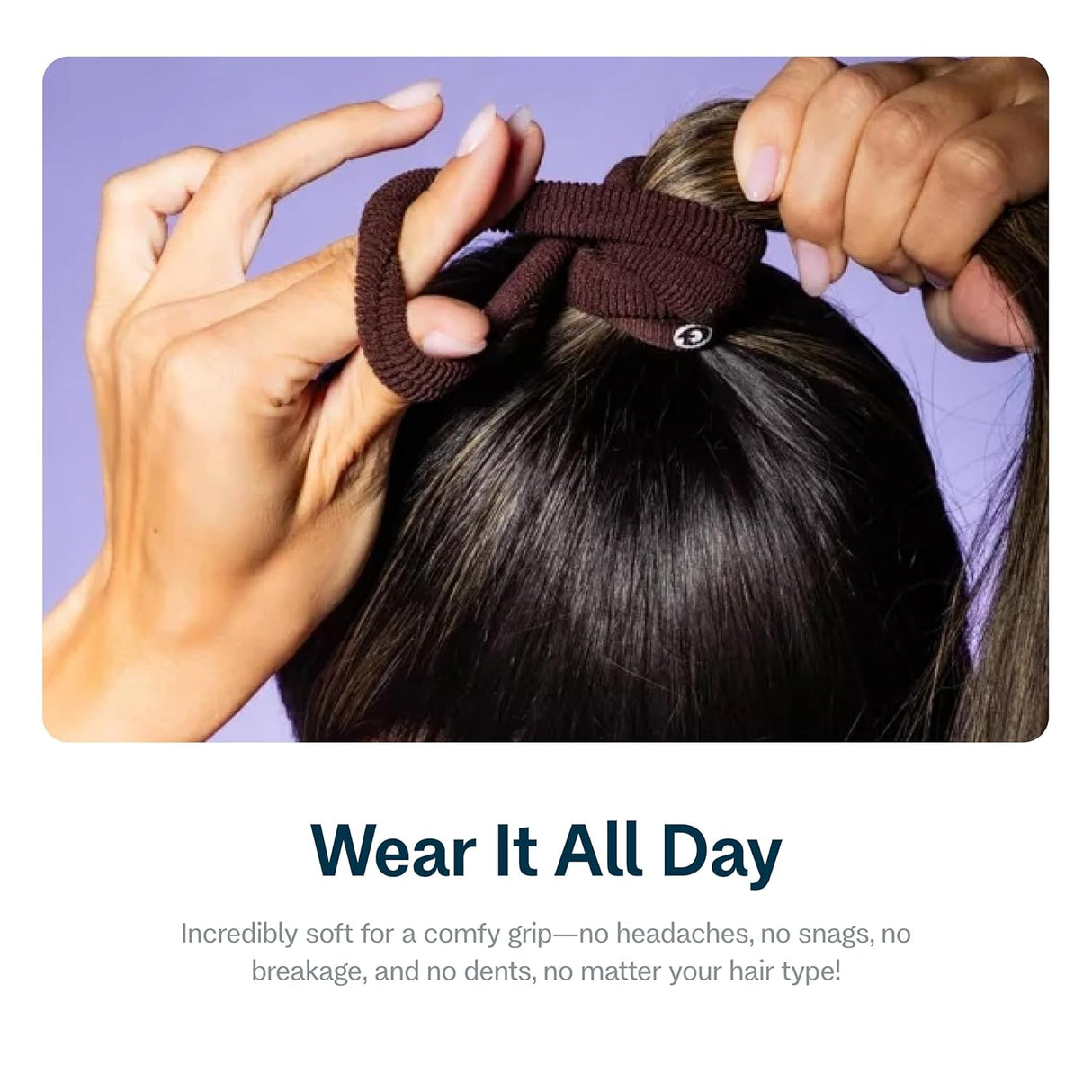 GIMME Beauty Thick Hair Extra Stretch Hair Bands - Dark Brown, 6 count-843370081794-LR-361477-4-LR eShop