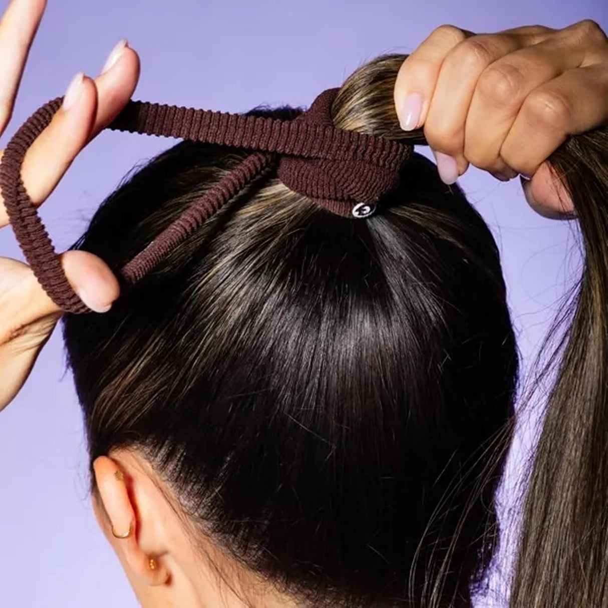 GIMME Beauty Thick Hair Extra Stretch Hair Bands - Dark Brown, 6 count-843370081794-LR-361477-5-LR eShop