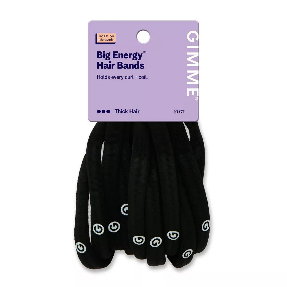 GIMME Big Energy Hair Bands for Thick Hair - Black, 10 count-843370081480-LR-361475-1-LR eShop