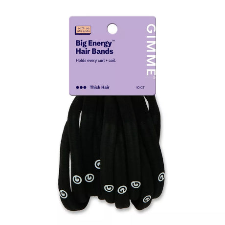 GIMME Big Energy Hair Bands for Thick Hair - Black, 10 count-843370081480-LR-361475-1-LR eShop