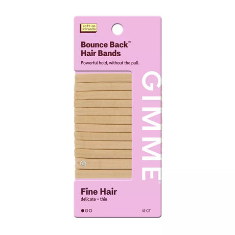 GIMME Bounce Back Hair Bands for Fine Hair - Blonde, 12 count-843370073850-LR-361467-1-LR eShop