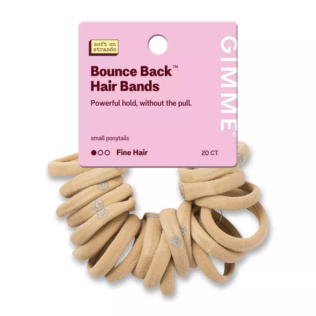 GIMME Bounce Back Small Hair Bands for Fine Hair - Blonde, 20 count-843370080452-LR-361470-1-LR eShop