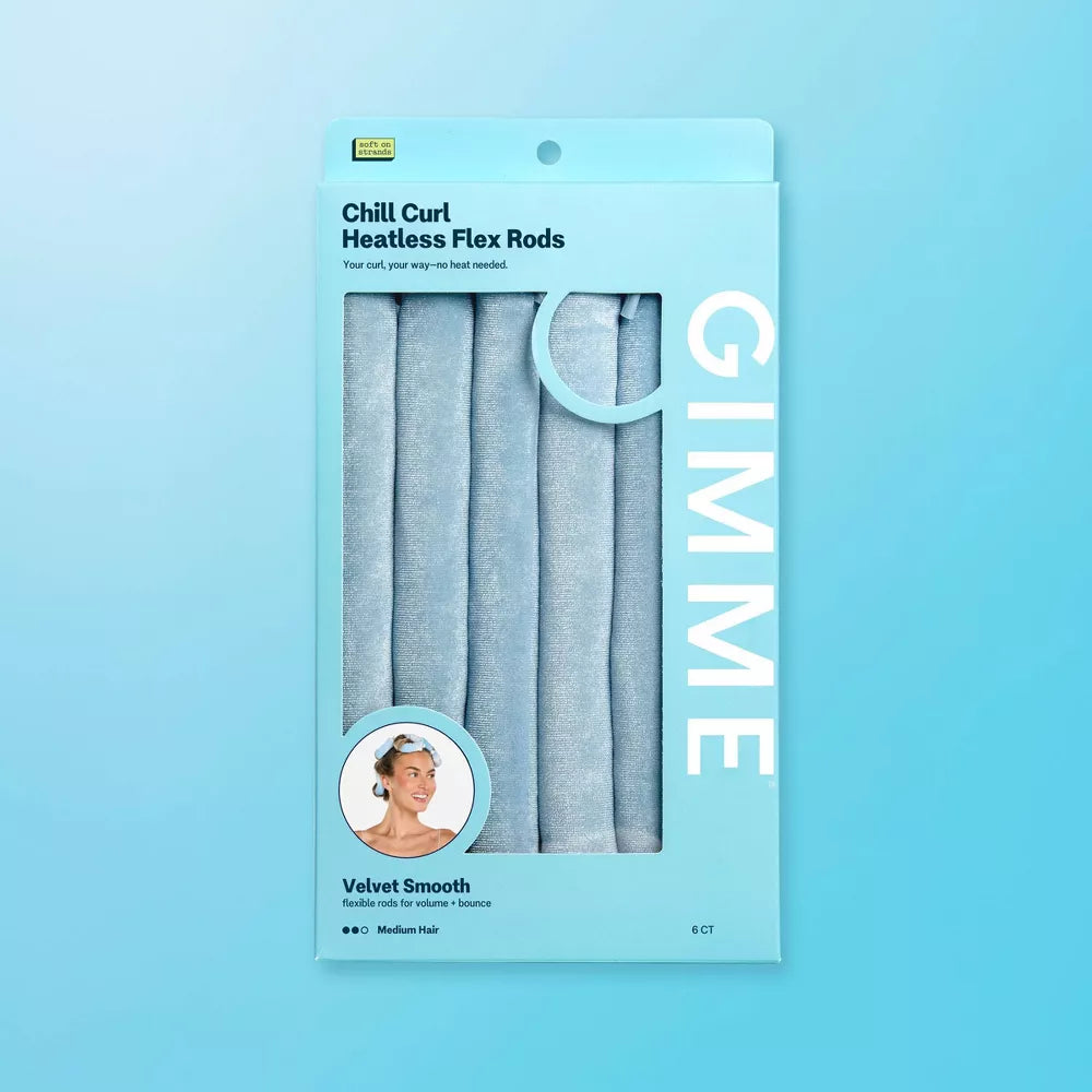 GIMME Chill Curl Heatless Flex Rods for Volume and Bounce - Medium Hair, 6 count-843370084085-LR-361500-8-LR eShop
