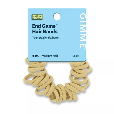 GIMME End Game Braid Hair Bands for Medium Hair - Blonde, 25 count-843370080049-LR-361469-1-LR eShop