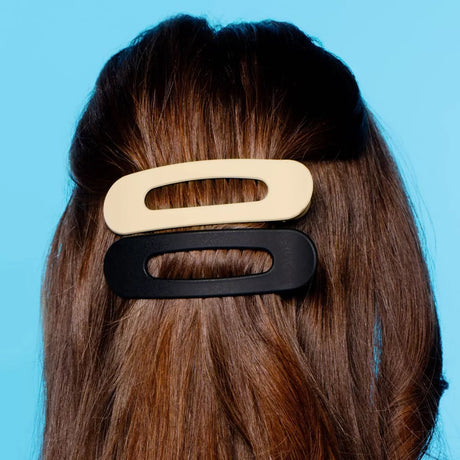 GIMME Lay Back Long Claw Clips for Medium Hair - Black and Cream-843370082630-LR-361481-2-LR eShop