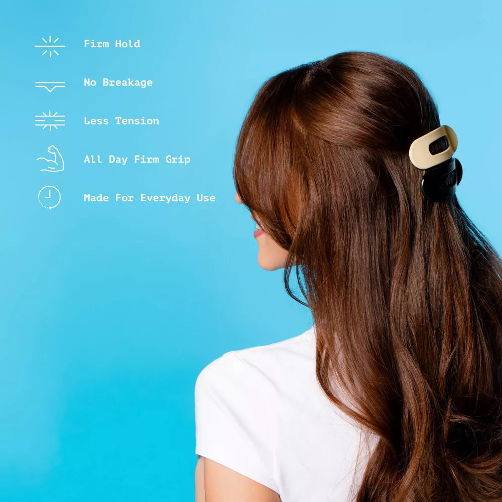 GIMME Lay Back Long Claw Clips for Medium Hair - Black and Cream-843370082630-LR-361481-4-LR eShop