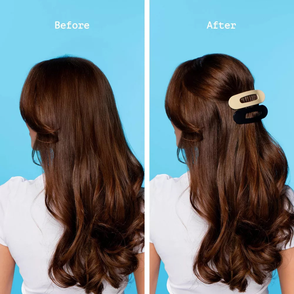 GIMME Lay Back Long Claw Clips for Medium Hair - Black and Cream-843370082630-LR-361481-5-LR eShop