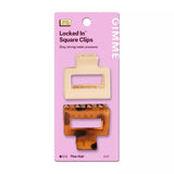 GIMME Locked In Fine Claw Clip Duo - Tortoise and Tan, 2 count-843370079937-LR-361468-1-LR eShop