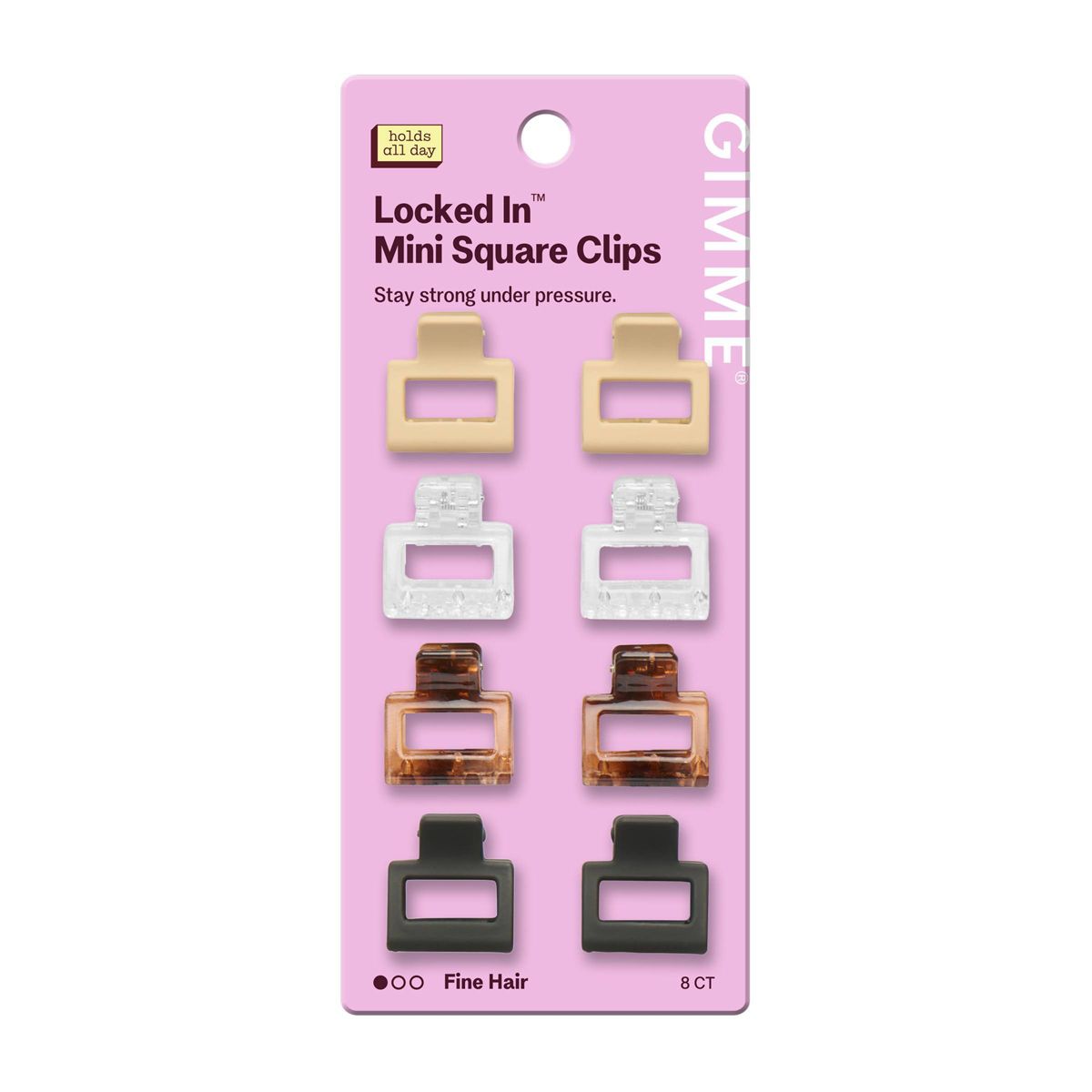 GIMME Locked In Mini Claw Clips for Fine Hair, 8 count-843370082616-LR-361480-1-LR eShop