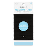 GIMME Medium Hair Firm Hold + All Day Comfort Low Profile Hair Tie Bands - Black, 20 count-843370078732-LR-361070-1-LR eShop