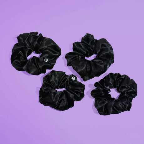 GIMME Sweet Dreams Large Satin Scrunchies - Black, 4 count-843370083774-LR-361492-2-LR eShop