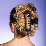 GIMME Thick Hair Extra Large Rectangle Double Teeth Claw Clip - Black, 1 count-843370077896-LR-361068-4-LR eShop