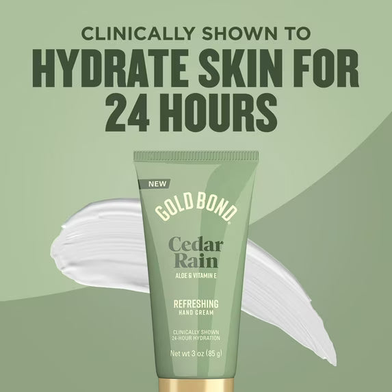 Gold Bond Cedar Rain Refreshing Hand Cream, 24-Hour Hydration, 3 oz-041167042168-LR-363876-3-LR eShop