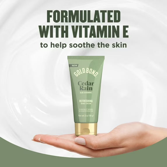 Gold Bond Cedar Rain Refreshing Hand Cream, 24-Hour Hydration, 3 oz-041167042168-LR-363876-6-LR eShop